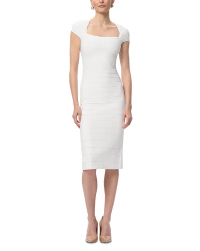 Herve Leger The Josie Dress In White