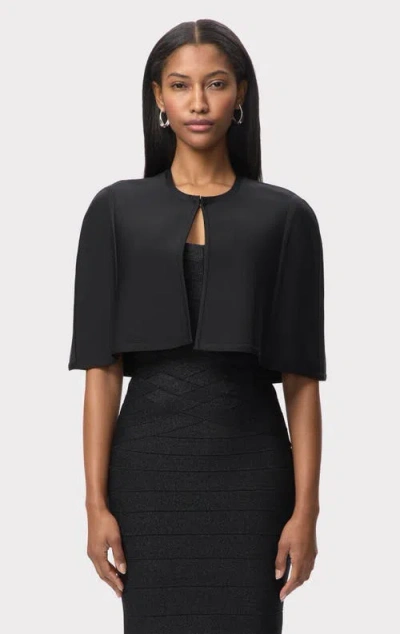 Herve Leger The Juliette Cape In Black