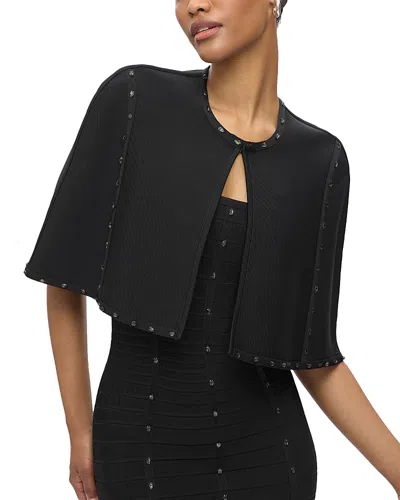 Herve Leger The Juliette Cape In Black