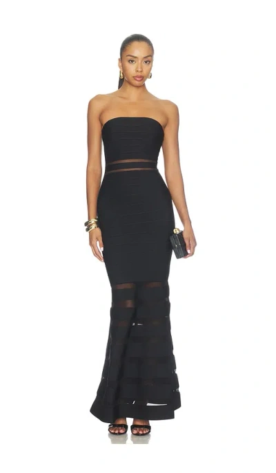 Herve Leger The Kate Gown In Black
