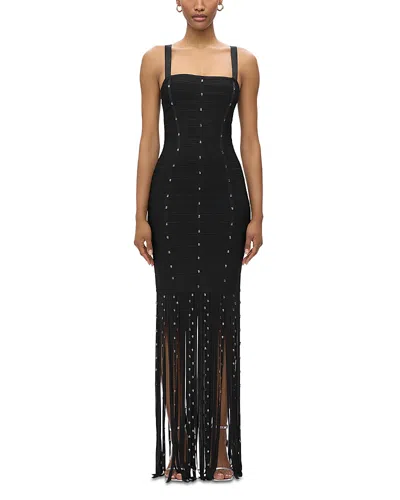 Herve Leger The Laurel Gown In Black