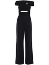 Herve Leger The Lila Off-shoulder Jumpsuit In Black