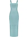 Herve Leger The Lillian Gown In Blue
