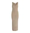 Herve Leger Madeline Sequin Knit Sleeveless Gown In Beige