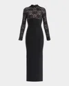 Herve Leger The Maisie Lace Bandage Gown In Black