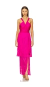 Herve Leger The Margaret Gown In 品红色