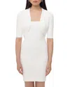 Herve Leger The Marie Bolero In Alabaster