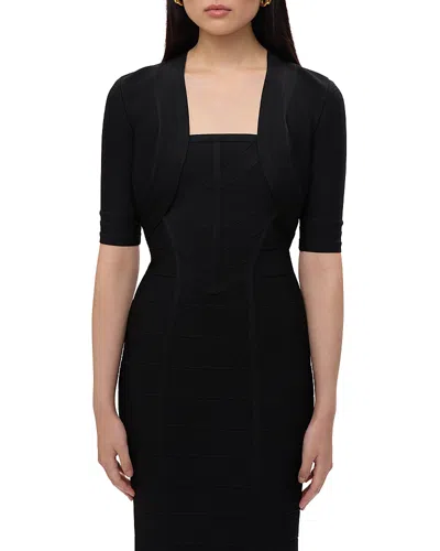 Herve Leger The Marie Bolero In Black