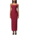 Herve Leger The Maxine Gown In Burgundy