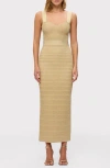 Herve Leger The Metallic Eva Gown In Met Gold