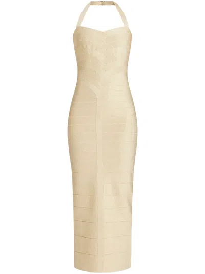 HERVE LEGER THE METALLIC IRIS DRESS