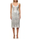 Herve Leger The Metallic Mischa Dress In White