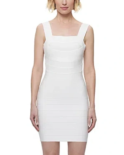 Herve Leger The Mia Sleeveless Mini Bandage Dress In Alabaster