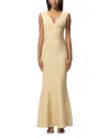 Herve Leger The Mira Gown In Gold