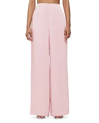 Herve Leger The Mona Satin Wide Leg Pants In Quartz