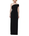 Herve Leger The Olivia Crystal Trim Gown In Black