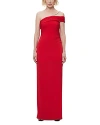 Herve Leger The Olivia Crystal Trim Gown In Chili