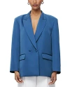 Herve Leger The Pim Oversized Blazer In Heron