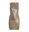 Herve Leger The Quinn Bandage Dress In Metallic