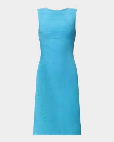 Herve Leger The Rhea Knee-length Dress In Blue