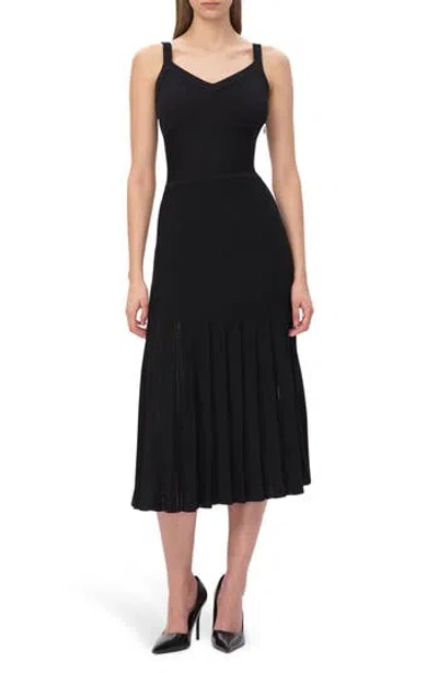 Herve Leger The Rosa Midi Dress In Black