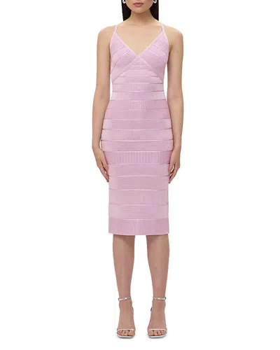 Herve Leger The Rowan Dress In Aster
