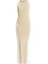 Herve Leger The Ruby Midi Dress In Neutrals