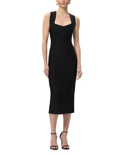 Herve Leger The Sandra Midi Dress In Multi