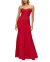 Herve Leger Women's The Sara Sweetheart Gown In Lipstick Red