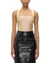 Herve Leger The Serena Top In Gold Foil