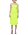 Herve Leger The Skylar Dress In Neon Green