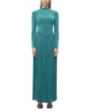 Herve Leger The Sloane Fringe Gown In Sarcelle