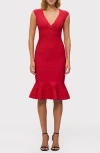Herve Leger The Sophie Dress In Lipstick Red