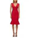 Herve Leger The Sophie Dress In Lipstick Red