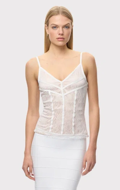 Herve Leger The Sylvie Top In White