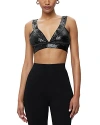 Herve Leger The Teri Sequined Bra Top In Black