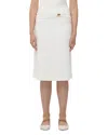 Herve Leger The Valentina Skirt In Alabaster