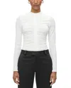 Herve Leger The Veronica Top In Alabaster