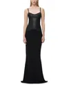 Herve Leger The Violet Bandage Bodice Gown In Black Foil