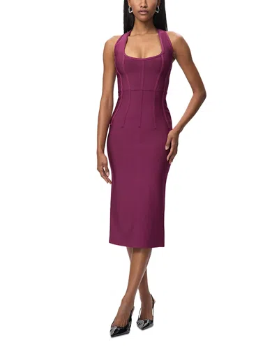 Herve Leger The Willa Dress In Purple