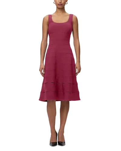 Herve Leger The Zinnia Bandage Dress In Red