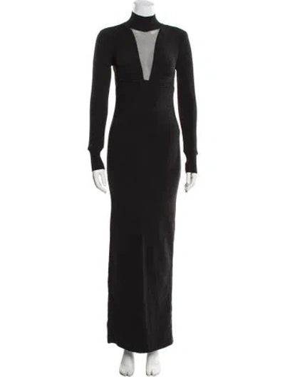 Pre-owned Herve Leger Turtleneck Long Dress W/ Tags In Multi