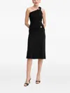 Herve Leger Valentina Midi Skirt In Black