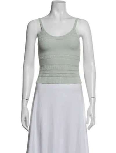 Pre-owned Herve Leger Vintage 1990's Top In Green