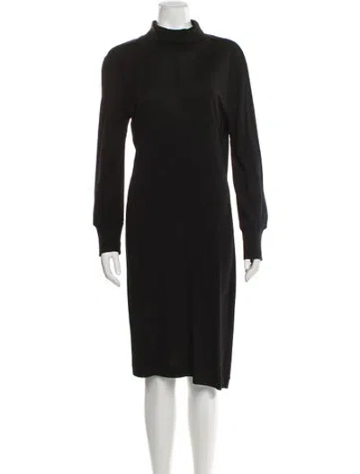 Pre-owned Herve Leger Vintage Knee-length Dress In Black