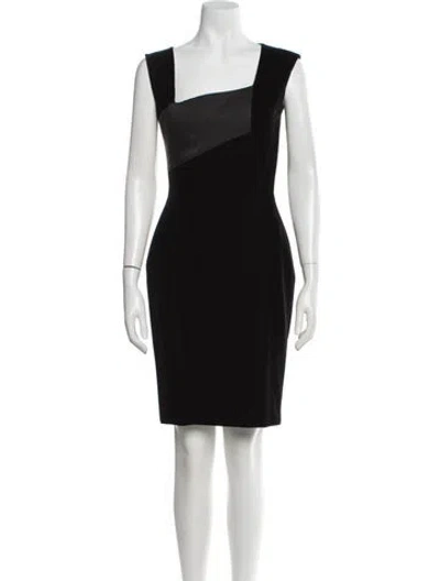 Pre-owned Herve Leger Vintage Knee-length Dress In Black