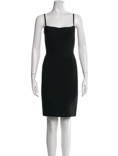 Pre-owned Herve Leger Vintage Mini Dress In Black