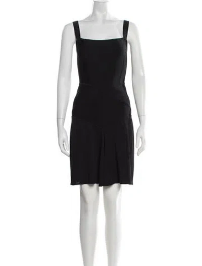 Pre-owned Herve Leger Vintage Mini Dress In Black