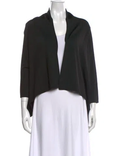 Pre-owned Herve Leger V-neck Sweater In Black