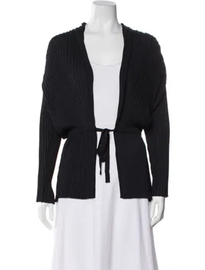 Pre-owned Herve Leger V-neck Sweater In Gray